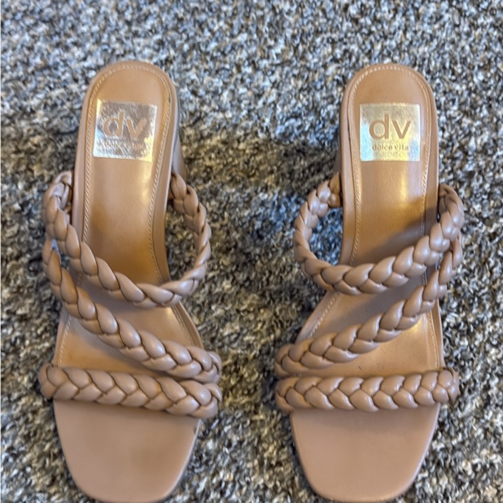 DV by Dolce Vita Women's Brown Braided Sandals